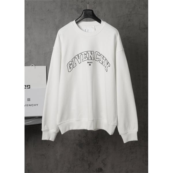  ジバンシー GIVENCHY コピー 2025秋冬必須アイテム 注目 ブラック アーチ型ロゴ パーカー 