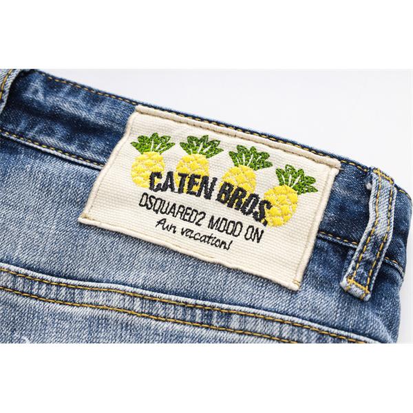 Dsquared2 激安 クラッシュデニム メンズ ジーンズ ダメージ加工 ヴィンテージ風 ストレッチ スリム カジュアルパンツ