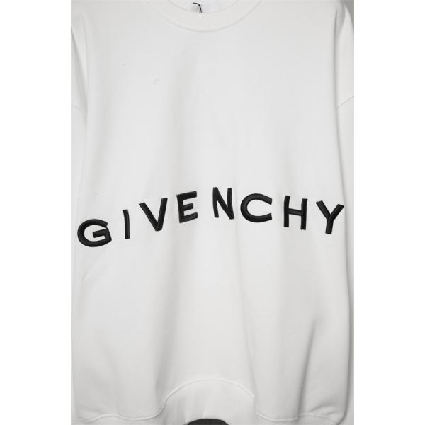  GIVENCHY コピー 秋冬ミニマル 洗練された 万能 ブラック ホワイトロゴ パーカー ジバンシー