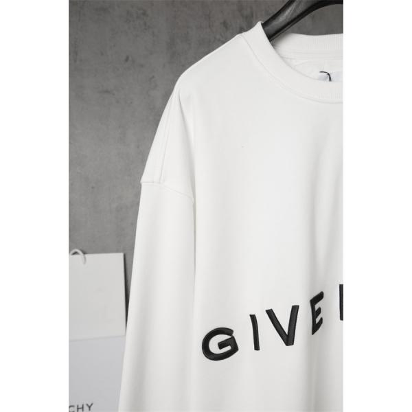  GIVENCHY コピー 秋冬ミニマル 洗練された 万能 ブラック ホワイトロゴ パーカー ジバンシー