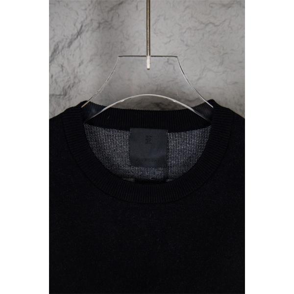 ブラック ホワイトロゴ ニット円领 トップス ジバンシー GIVENCHY 偽物 2025秋冬対応 トレンド