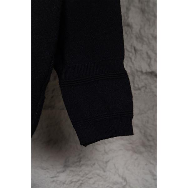 ブラック ホワイトロゴ ニット円领 トップス ジバンシー GIVENCHY 偽物 2025秋冬対応 トレンド