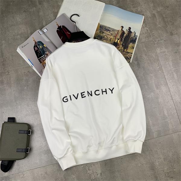 GIVENCHY コピー 2025秋冬コーデ 万能 洗練スタイル ホワイト 緑 4G ロゴ パーカー ジバンシー 
