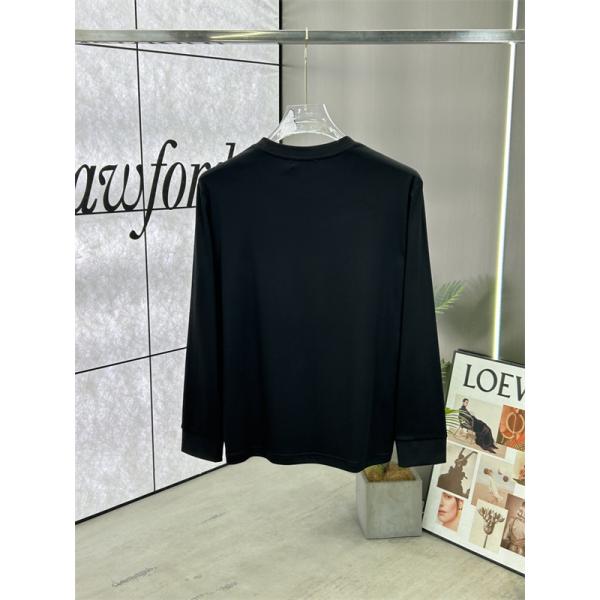 ヴァレンティーノ Valentino 偽物 2025秋冬必須 トレンド ホワイト × ブラック 2 色 V ロゴ 長袖 T シャツ 