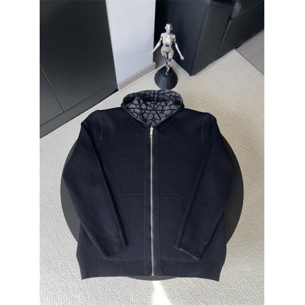 グレー × ブラック 满印 V 纹 ジップジャケット ヴァレンティーノ Valentino コピー 秋冬重厚感のある 定番