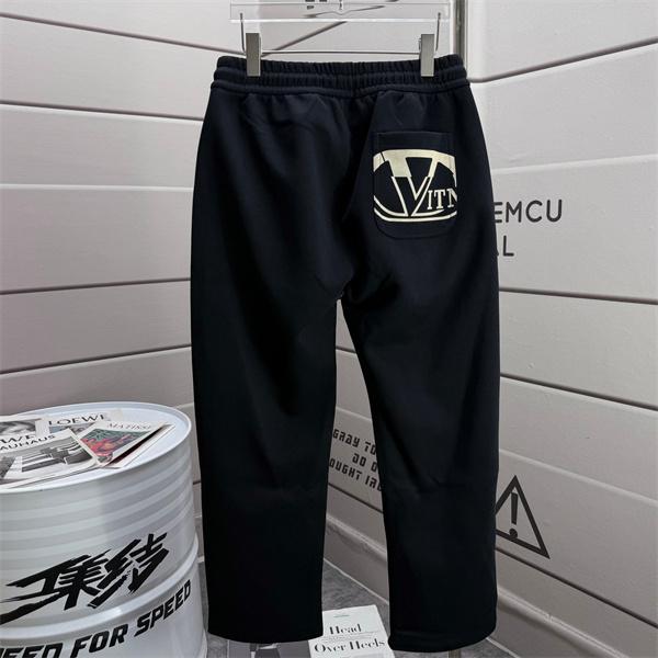 2025秋冬必須 日常的 人気 ブラック 小ロゴ スウェットパンツ ヴァレンティーノ Valentino コピー 
