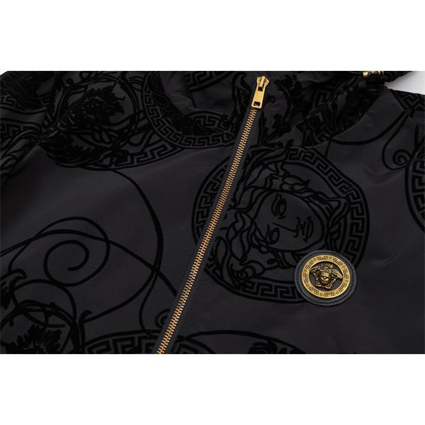ジャケット ヴェルサーチ VERSACE コピー　2025秋冬必須アイテム 人気限定 ブラック 满印メデューサ柄