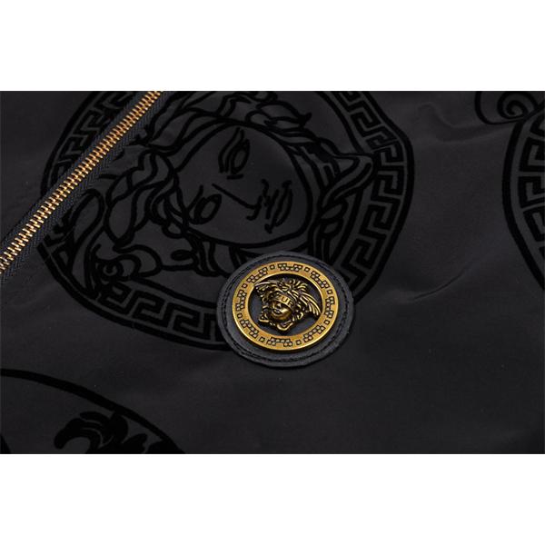 ジャケット ヴェルサーチ VERSACE コピー　2025秋冬必須アイテム 人気限定 ブラック 满印メデューサ柄