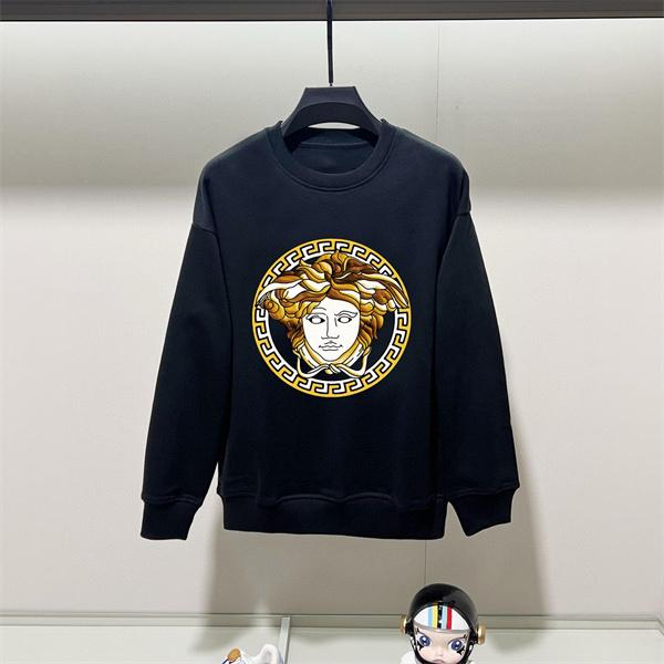 ブラック ゴールドメデューサ柄 パーカー ヴェルサーチ VERSACE スーパーコピー 2025秋冬マストハブ セール 