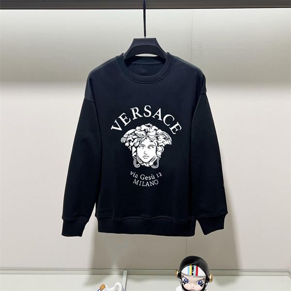 VERSACE スーパーコピー 2025秋冬ハイライト モード系 ブラック メデューサ パーカー ヴェルサーチ
