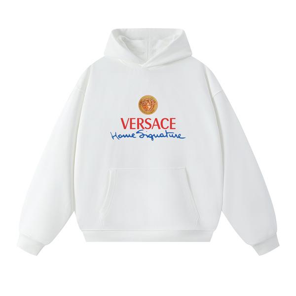 2025秋冬フォーカス 実用性抜群 ブラック × ホワイト パーカー ヴェルサーチ VERSACE コピー