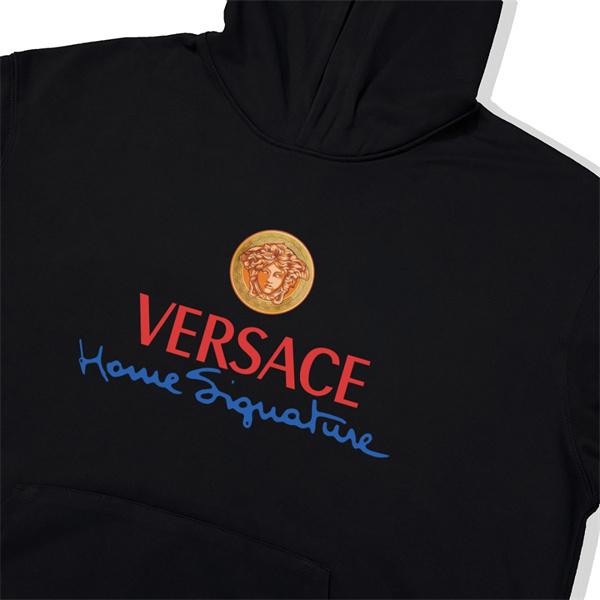 2025秋冬フォーカス 実用性抜群 ブラック × ホワイト パーカー ヴェルサーチ VERSACE コピー