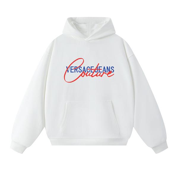  パーカー ヴェルサーチ VERSACE コピー 2025秋冬ブレイクスルー 数量限定 ブラック × ホワイト