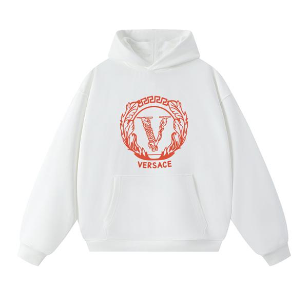 ブラック × ホワイト パーカー ヴェルサーチ VERSACE コピー 2025秋冬必須 人気限定 上質 売れ筋 