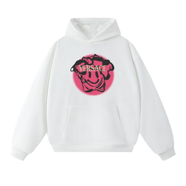 2025秋冬トレンド 新着 プレミアム 話題 ブラック × ホワイト ヴェルサーチ VERSACE コピー パーカー 