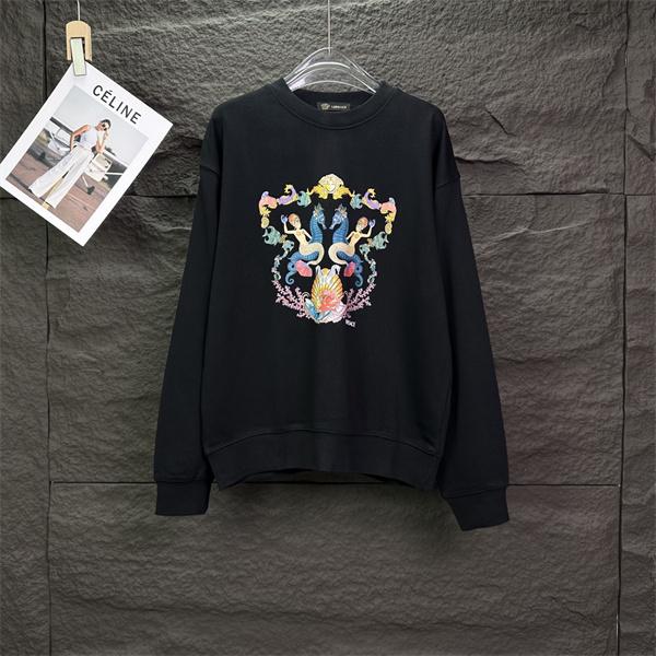 2025秋冬コレクション 希少 ヴェルサーチ VERSACE スーパーコピー着心地抜群 人気 ブラック パーカー 