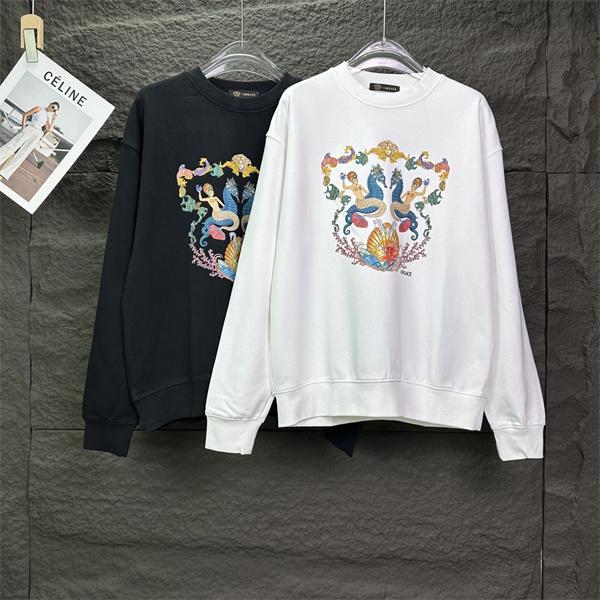 2025秋冬コレクション 希少 ヴェルサーチ VERSACE スーパーコピー着心地抜群 人気 ブラック パーカー 