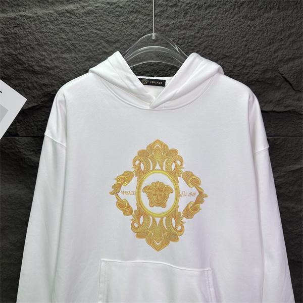 最安値 ゴージャス ブラック パーカー ヴェルサーチ VERSACE コピー 2025秋冬マストハブ セール 