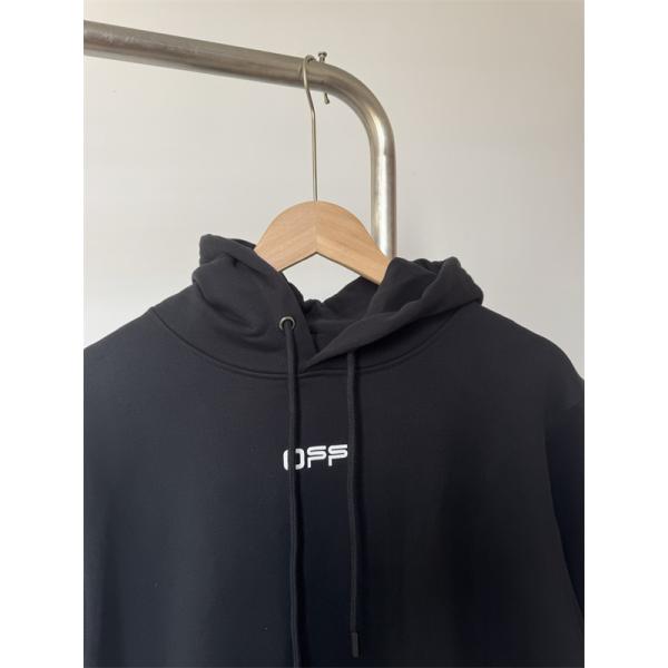 2025秋冬人気モデル 保温性ファッション オフホワイト ブラック × ホワイト プリント パーカー Off-White コピー