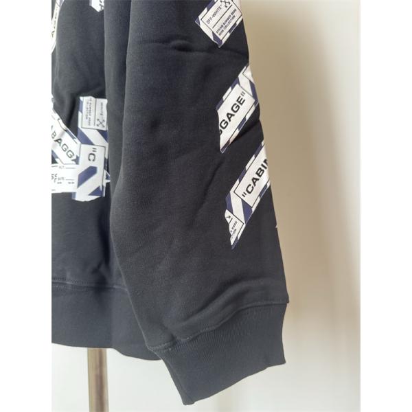 2025秋冬人気モデル 保温性ファッション オフホワイト ブラック × ホワイト プリント パーカー Off-White コピー