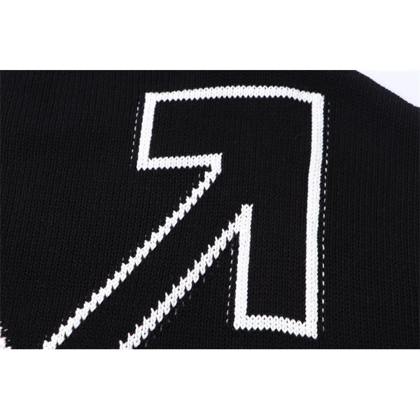 ブラック × ホワイト セーター オフホワイト Off-White スーパーコピー 2025秋冬 限定入手 デザイン性豊か 秋冬コーデ 