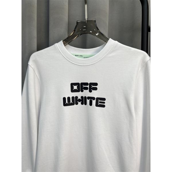 着回し抜群 ブラック オフホワイト セーター Off-White コピー 2025秋冬定番ベーシック 数量限定 大ロゴプリント