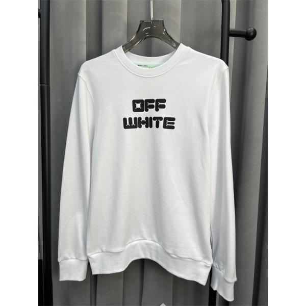 着回し抜群 ブラック オフホワイト セーター Off-White コピー 2025秋冬定番ベーシック 数量限定 大ロゴプリント