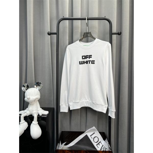 着回し抜群 ブラック オフホワイト セーター Off-White コピー 2025秋冬定番ベーシック 数量限定 大ロゴプリント