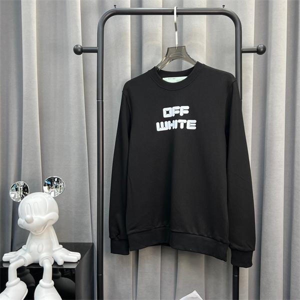 着回し抜群 ブラック オフホワイト セーター Off-White コピー 2025秋冬定番ベーシック 数量限定 大ロゴプリント