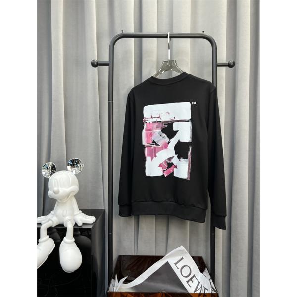 2025秋冬注目デザイン 早期完売注意 プリント ブラック Off-White オフホワイト スーパーコピー セーター