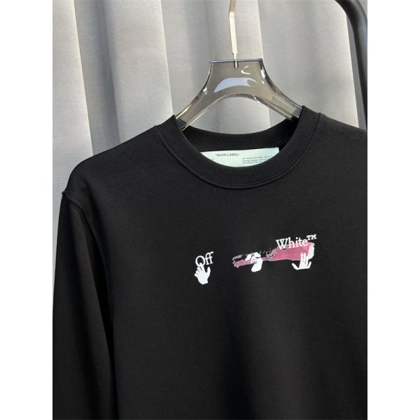 2025秋冬注目デザイン 早期完売注意 プリント ブラック Off-White オフホワイト スーパーコピー セーター