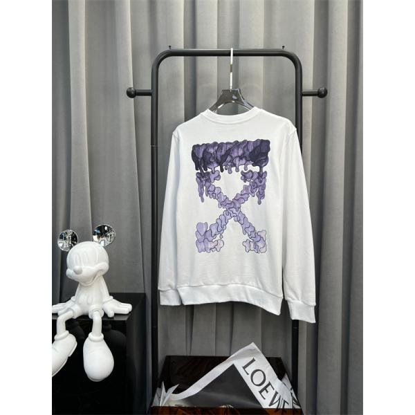 2025秋冬クリエイティブモデル 限定生産 プリント ホワイト セーター Off-White オフホワイト コピー