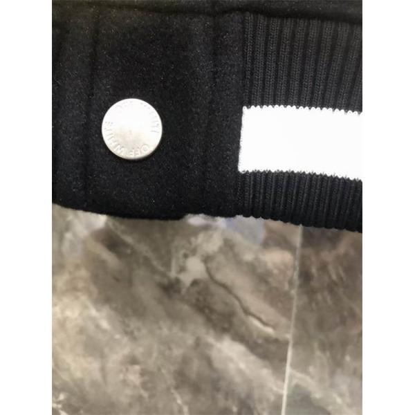 ブラック × イエロー ベースボールジャケット Off-White オフホワイト スーパーコピー 2025秋冬 数量限定 