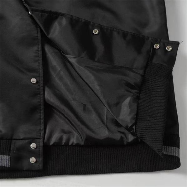 ブラック × オレンジ ベースボールジャケット Off-White オフホワイト スーパーコピー 2025 秋冬定番 限定販売 シックな個性 