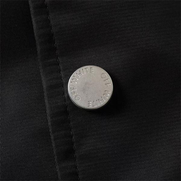 ブラック × オレンジ ベースボールジャケット Off-White オフホワイト スーパーコピー 2025 秋冬定番 限定販売 シックな個性 