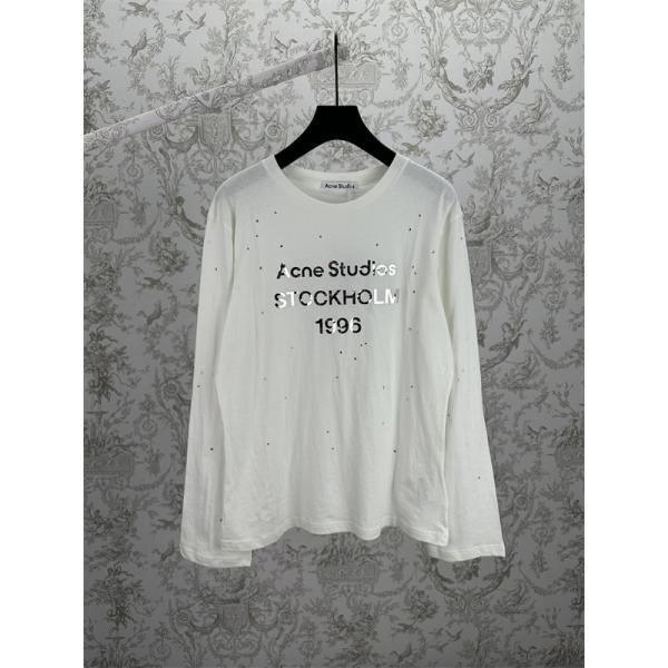 ☆Acne Studios 1996☆ロゴアークスタジオ長袖ｔシャツコピー☆2025人気秋冬流行り新作