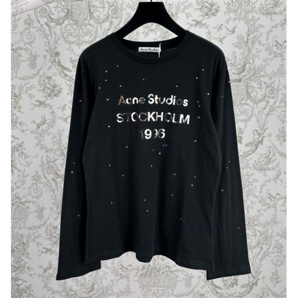 ☆Acne Studios 1996☆ロゴアークスタジオ長袖ｔシャツコピー☆2025人気秋冬流行り新作