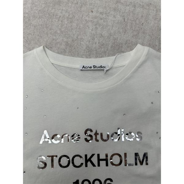 ☆Acne Studios 1996☆ロゴアークスタジオ長袖ｔシャツコピー☆2025人気秋冬流行り新作