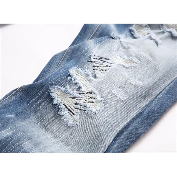 ライトブルー ダメージデザイン ディースクエアード コピー デニムパンツ DSQUARED2 秋冬ストリート 定番 プレミアム