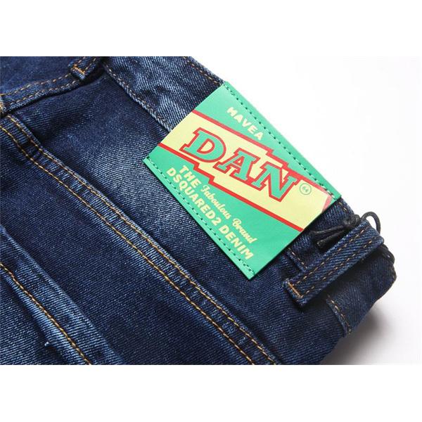 ディープブルー ダメージ スプラッシュ ディースクエアード デニムパンツ DSQUARED2 スーパーコピー 秋冬 人気