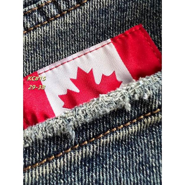  ライトブルー シンプルダメージ デニムパンツ ディースクエアード DSQUARED2 偽物 秋冬 落ち着いた 万能