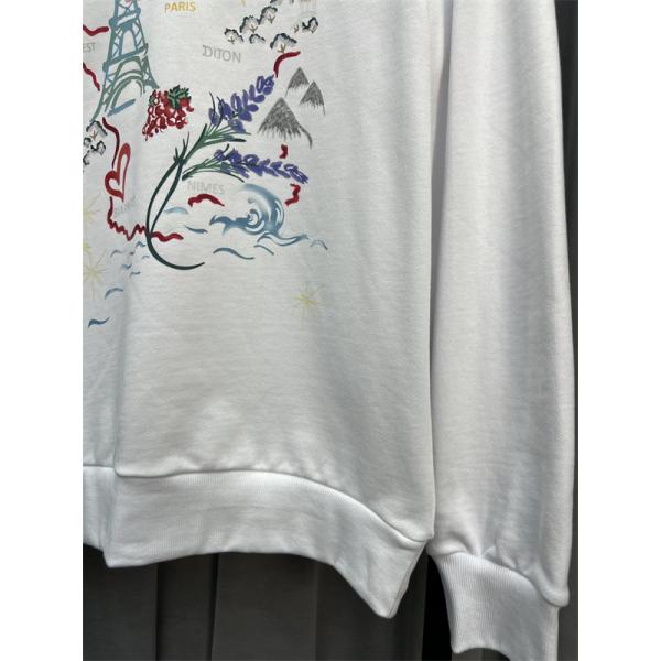 ブラック フランスモチーフカラフルプリント パーカー ケンゾー KENZO コピー 秋冬 トレンド 人気