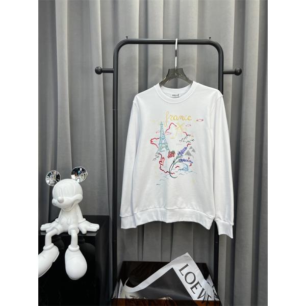 ブラック フランスモチーフカラフルプリント パーカー ケンゾー KENZO コピー 秋冬 トレンド 人気