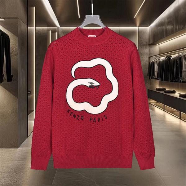 レッド 蛇×花柄アイコンブランドプリント セーター ケンゾー KENZO コピー 秋冬 着心地抜群 注目