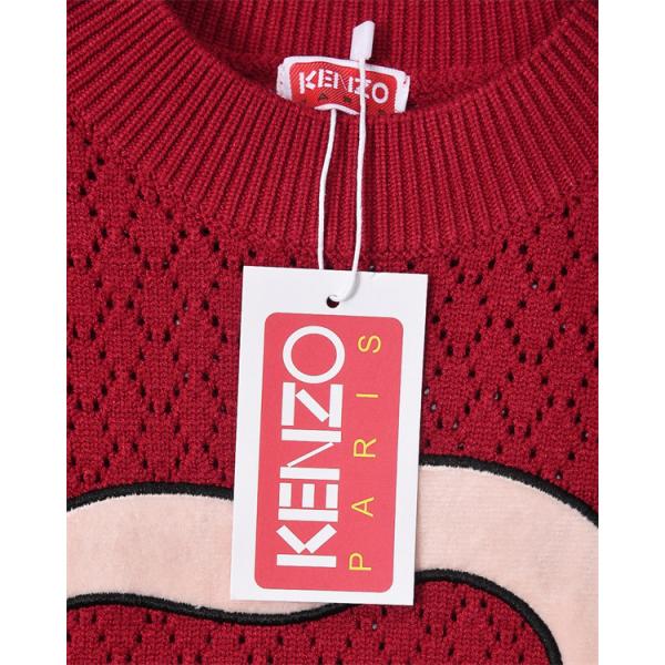 レッド 蛇×花柄アイコンブランドプリント セーター ケンゾー KENZO コピー 秋冬 着心地抜群 注目