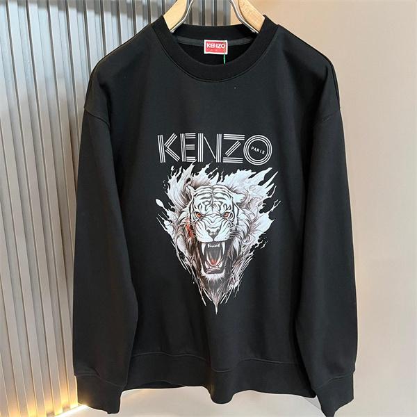 ブラック 白虎プリント ケンゾー パーカー KENZO スーパーコピー 2025秋冬コーデ 期間限定 万能 保温効果