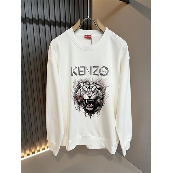 ブラック 白虎プリント ケンゾー パーカー KENZO スーパーコピー 2025秋冬コーデ 期間限定 万能 保温効果