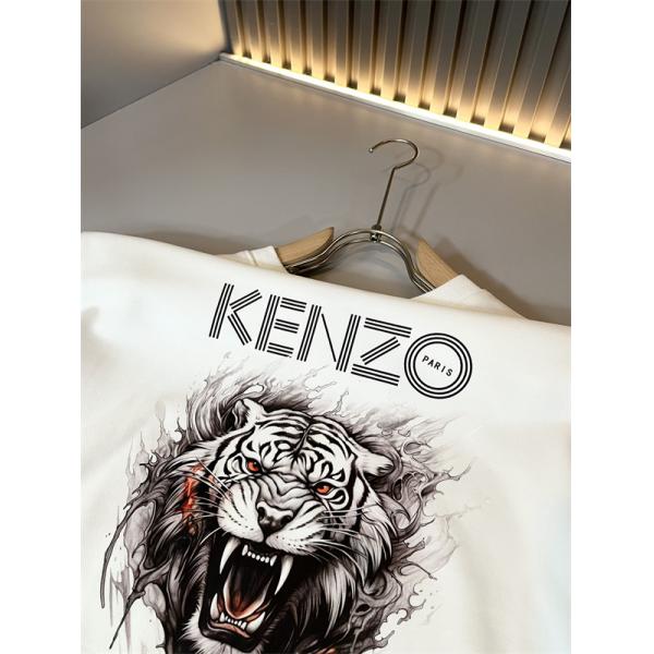 ブラック 白虎プリント ケンゾー パーカー KENZO スーパーコピー 2025秋冬コーデ 期間限定 万能 保温効果