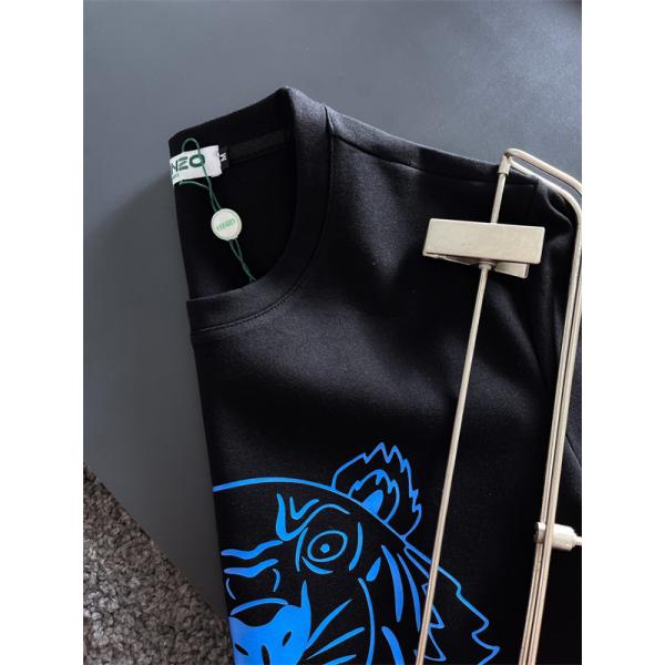 ケンゾー ブラック ブルータイガープリント パーカー KENZO スーパーコピー 秋冬 魅力 人気 トレンド