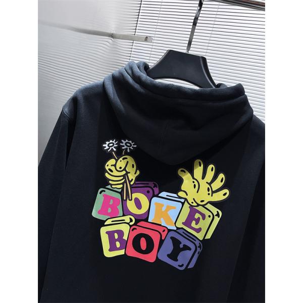 ブラック カラフルブロックロゴ パーカー KENZO ケンゾー コピー 秋冬 カラフルで個性的な トレンド